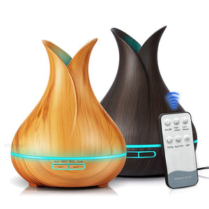 400ml Ultrasonic Essential Oil Diffuser with Wood Grain