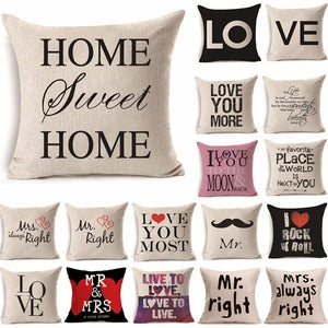 Love Mr & Mrs Cushion Covers