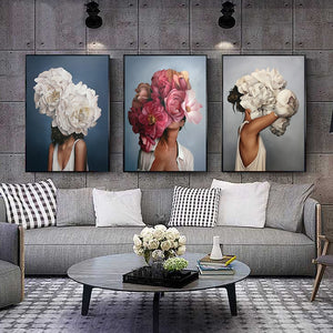 Feminine Lady Abstract Wall Art