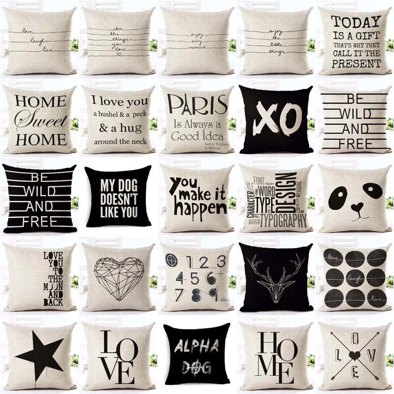 Letter Love Cushion Covers