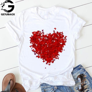 Heart Print T-Shirt