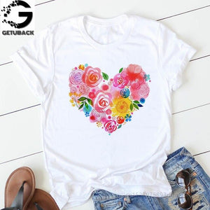 Heart Print T-Shirt