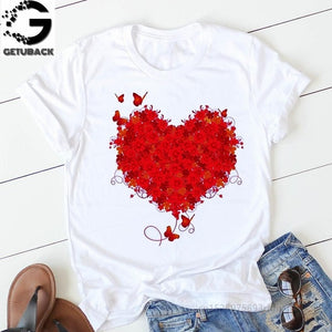 Heart Print T-Shirt