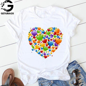 Heart Print T-Shirt