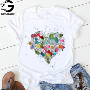 Heart Print T-Shirt