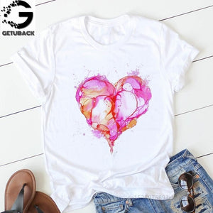 Heart Print T-Shirt