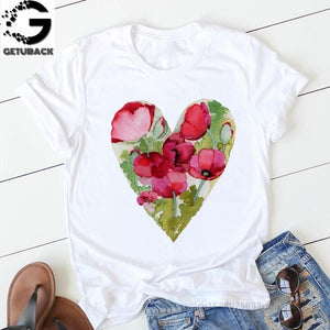 Heart Print T-Shirt