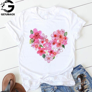 Heart Print T-Shirt