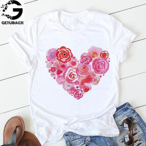 Heart Print T-Shirt