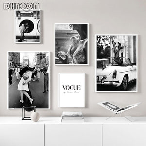 Vintage Black and White Wall Art