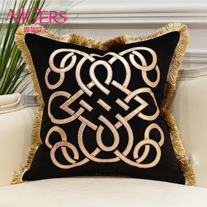 Luxury Velvet Embroidered Cushion Covers