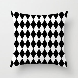 Black & White Geometric Cushion Covers