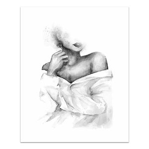 Black & White Romantic Canvas