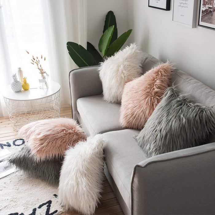 Soft Fur Plush Cushion Covers
