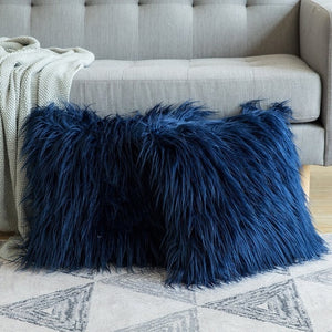 Soft Fur Plush Cushion Covers