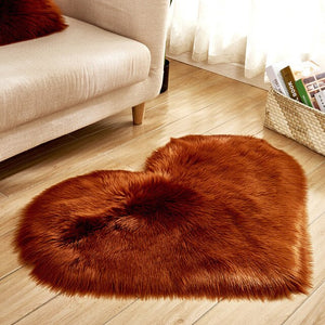 Heart Shaped Fur Rugs