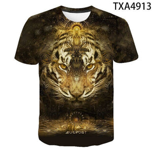 Tiger 3D Print T-Shirt