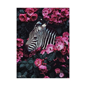 Flowers/Animal Abstract Canvas