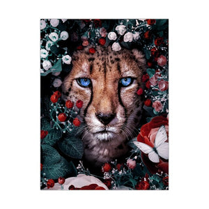 Flowers/Animal Abstract Canvas